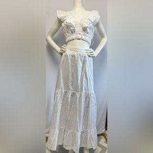 Elegant White Women's Skirt